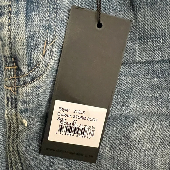 One Teaspoon Storm Boy Stretch 2020 Mini High Waist Denim Skirt NWT - Picture 3 of 6